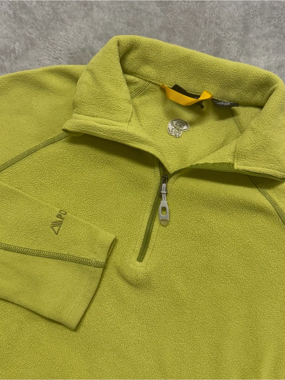 Mountain Hardwear Polartec Fleece Womens M Green 1/4 Zip Pullover Gorpcore